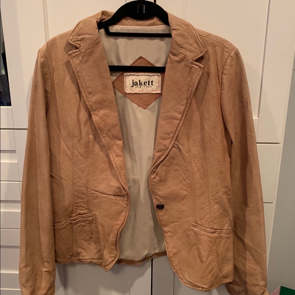 Vintage Leather Jacket by Jackett New York City